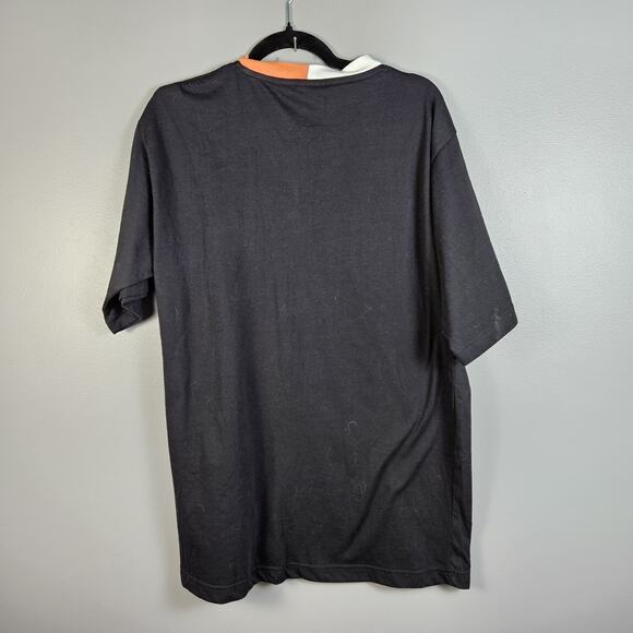 Vtg Flyers NHL V-Neck Jersey Tee Iron Knights Black Orange XL Embroidered Logo - Picture 2 of 6